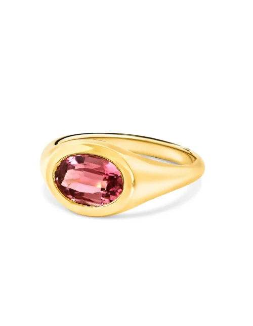 Signet 18ct Gold Tourmaline Ring